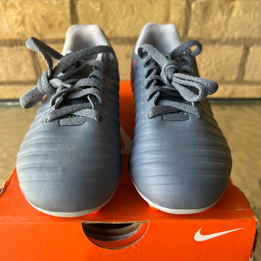 Nike Blue and White Sneakers Sleek Design